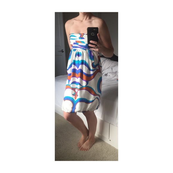 Printed Silk Bubble Dress - Picture 3 of 3